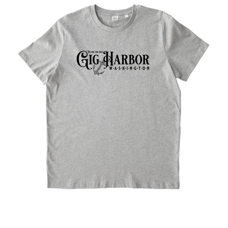 Anchored in Gig Harbor, a Heather Grey Stanley/Stella Unisex Crafter Tee