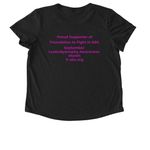 Foundation to Fight H-ABC Store, a Space Black Allmade Eco Triblend Women?s Scoop Neck Tee (back-view)