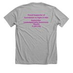 Foundation to Fight H-ABC Store, a Athletic Heather Premium Unisex Tee (back-view)