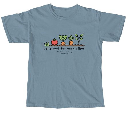 Let's Root for Each Other, a Ice Blue Comfort Colors Unisex Tee