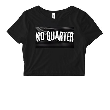 No Quarter&nbsp;, a Black Women's Fitted Cropped Tee