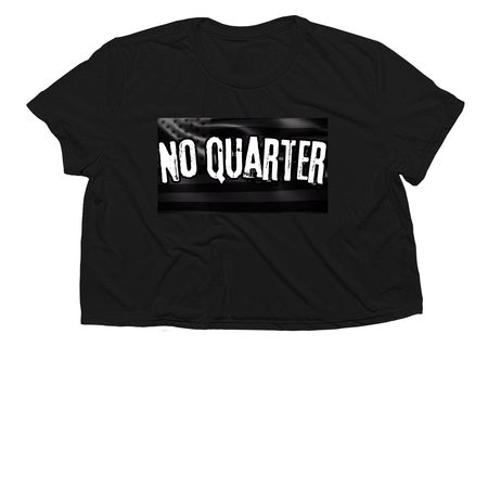 No Quarter&nbsp;, a Black Women?s Flowy Cropped Tee
