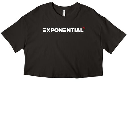 All Season Dark Tops, a Black Women?s Cropped Cotton Tee