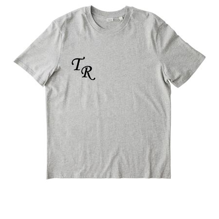 TR Black letter Wagner Back, a Cool Heather Grey Stanley/Stella Unisex Creator 2.0 Tee