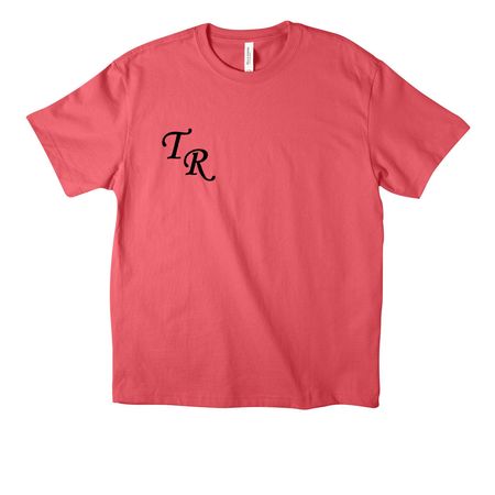 TR Black letter Wagner Back, a Vintage Red Unisex Heavyweight Tee