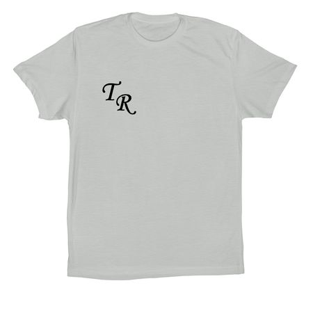 TR Black letter Wagner Back, a Silver Premium Cotton Tee