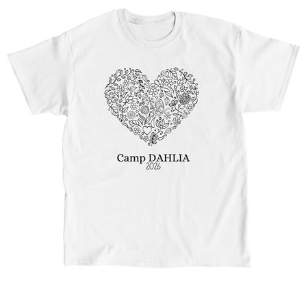 Camp DAHLIA 2026, a White Classic Unisex Tee
