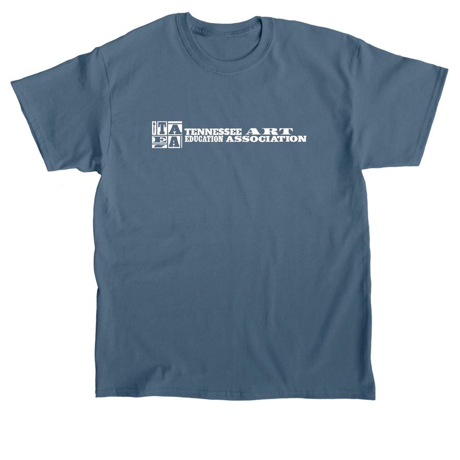 TAEA Square Logo T, a Indigo Blue Classic Unisex Tee