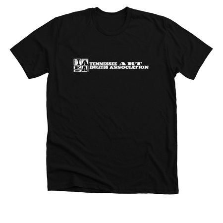 TAEA Square Logo T, a Solid Black Blend Premium Unisex Tee