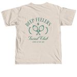 Deep Feelers Social Club, a Ivory Comfort Colors Unisex Tee (back-view)