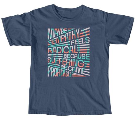 Make Empathy Normal Again, a Midnight Comfort Colors Unisex Tee