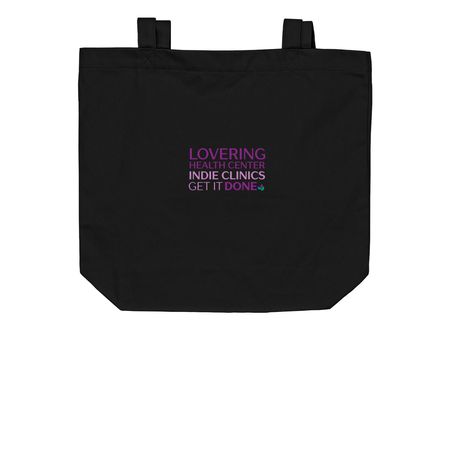 Indie Clinics Get it Done!, a Black Organic Cotton Tote Bag