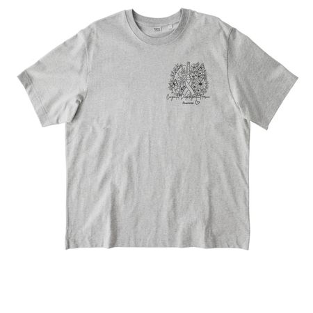 Aurora Princess Warrior - CDH Awareness, a Cool Heather Grey Stanley/Stella Unisex Freestyler Heavyweight Tee
