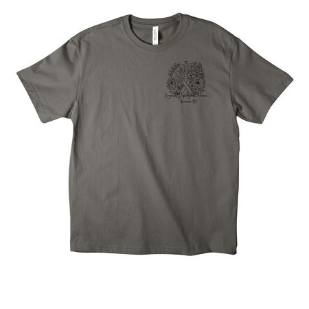 Aurora Princess Warrior - CDH Awareness, a Asphalt Unisex Heavyweight Tee