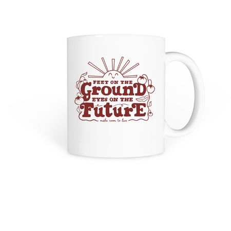 Proud Ground, a White Coffee Mug