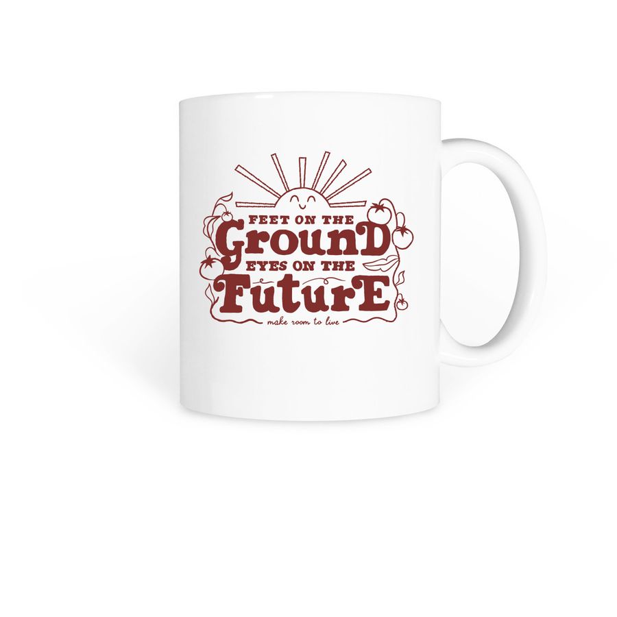Proud Ground, a White Coffee Mug
