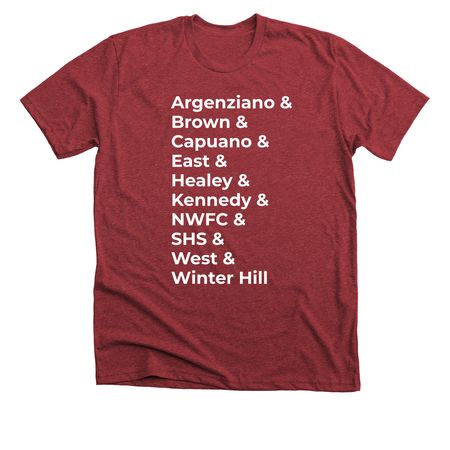 Somerville PTAs: T-Shirts for Scholarships!, a Heather Canvas Red Premium Unisex Tee