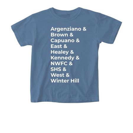 Somerville PTAs: T-Shirts for Scholarships!, a Blue Jean Comfort Colors Youth Tee