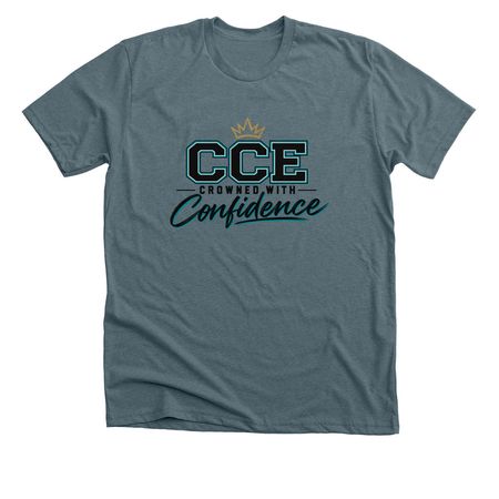 CONFIDENCE TEE, a Heather Slate Premium Unisex Tee