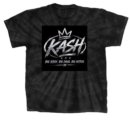 Big Kash. Big Dawg. Big Motion, a Black Classic Tie Dye Tee