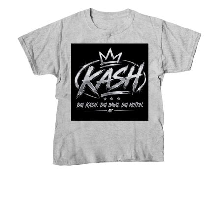 Big Kash. Big Dawg. Big Motion, a Sport Grey Youth Unisex Tee