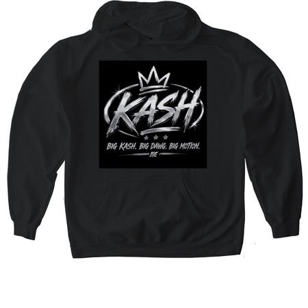 Big Kash. Big Dawg. Big Motion, a Black Gildan Softstyle Pullover Hoodie