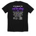 You Matter, a Solid Black Blend Premium Unisex Tee (back-view)