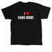 I <3 DAWG MOMS, a Black Classic Unisex Tee