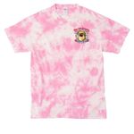 Tibbies Celebrate Labor Day, a Bright Pink Crystal Tie Dye Tee (back-view)