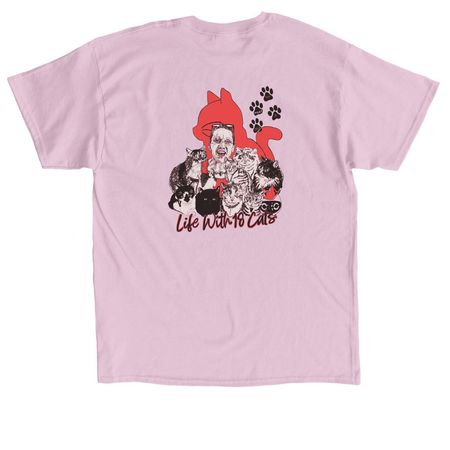 LifeWith18Cats GM Collection, a Light Pink Classic Unisex Tee