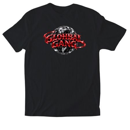 GLOHBAL GANG APPAREL, a Black Softstyle Cotton Tee