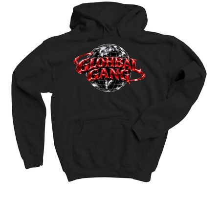 GLOHBAL GANG APPAREL, a Black Youth Pullover Hoodie