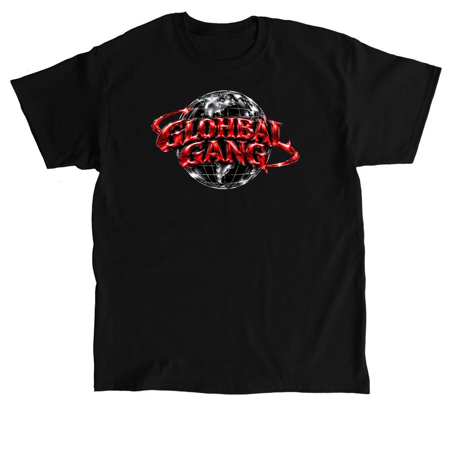 GLOHBAL GANG APPAREL, a Black Classic Unisex Tee