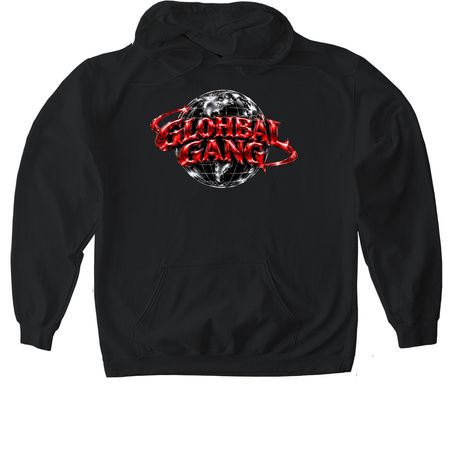 GLOHBAL GANG APPAREL, a Black Gildan Softstyle Pullover Hoodie