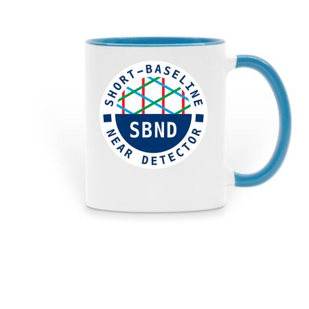 Mug, a Light Blue Two-Tone Ceramic Mug