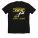 Quarrel in the Caf?, a Solid Black Blend Premium Unisex Tee (back-view)