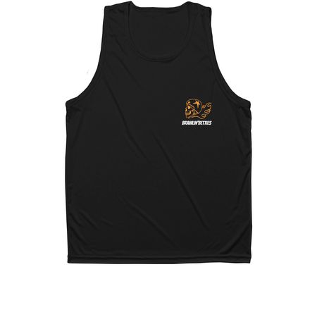 Too Hot to Block, a Black Unisex Performance Tank