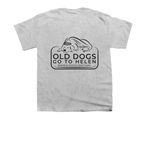 Summit for Senior Dogs, a Sport Grey Youth Unisex Tee (back-view)