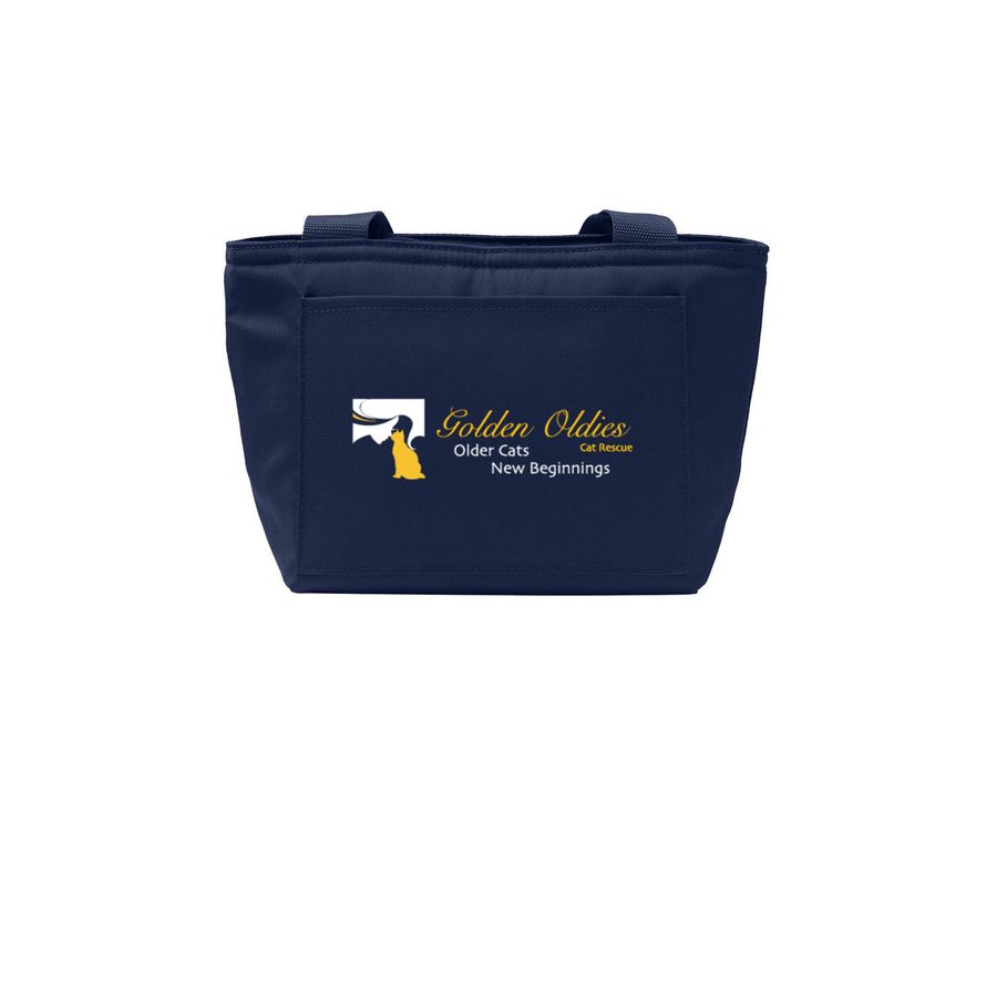 Golden Oldies Lunch Tote, a River Blue Navy Insulated Lunch Tote