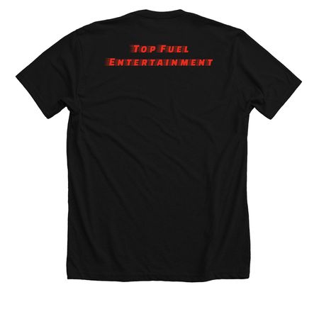 STEPHEN PEARCY and James Day Funny Car Tee&nbsp;, a Solid Black Blend Premium Unisex Tee (back-view)