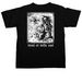 Turn on, Tune in, Drop out., a Black Comfort Colors Unisex Tee (back-view)