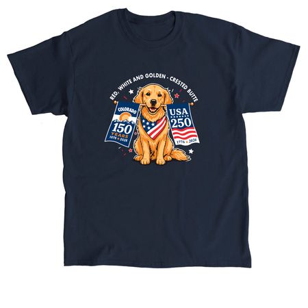 2026 Crested Butte July 4th Parade T-shirts, a Navy Classic Unisex Tee