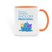 Two-Tone PTS Logo Mug, a Orange Two-Tone Ceramic Mug