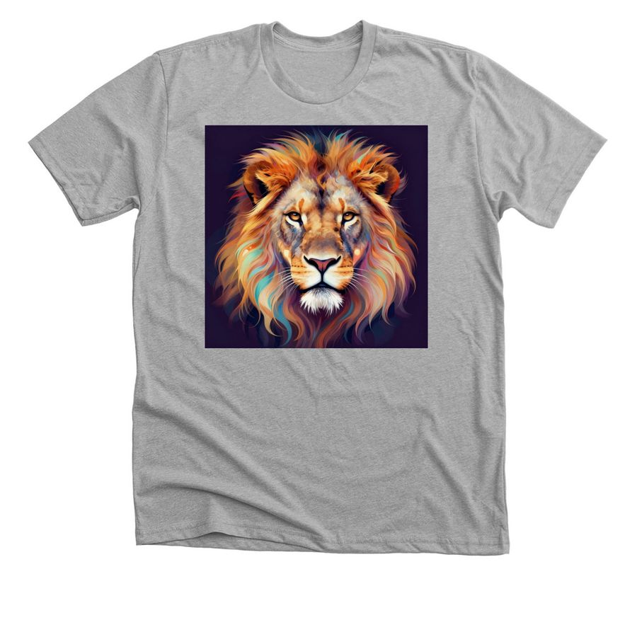 King Leo, a Athletic Heather Premium Unisex Tee