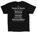 30 Years of Community and Health, a Black Classic Unisex Tee (back-view)