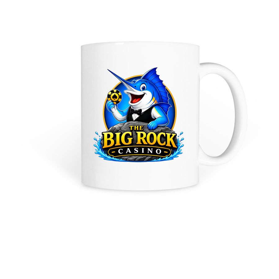 Big Rock Coffee Mug, a White Coffee Mug
