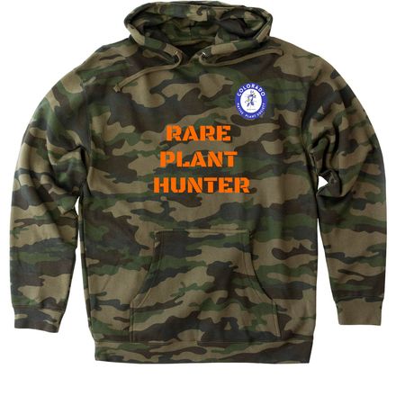 Rare plant hunter, a Forest Camo Heavyweight Camo Pullover Hoodie