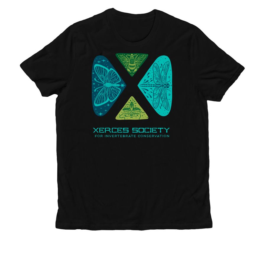 Xerces Society Gear 2026 (dark), a Deep Black Allmade Organic Cotton Unisex Tee