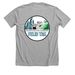 Front/Back&nbsp;, a Athletic Heather Premium Unisex Tee (back-view)