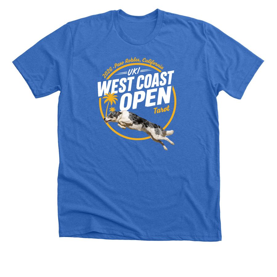 WCO - Tarot, a Heather True Royal Premium Unisex Tee